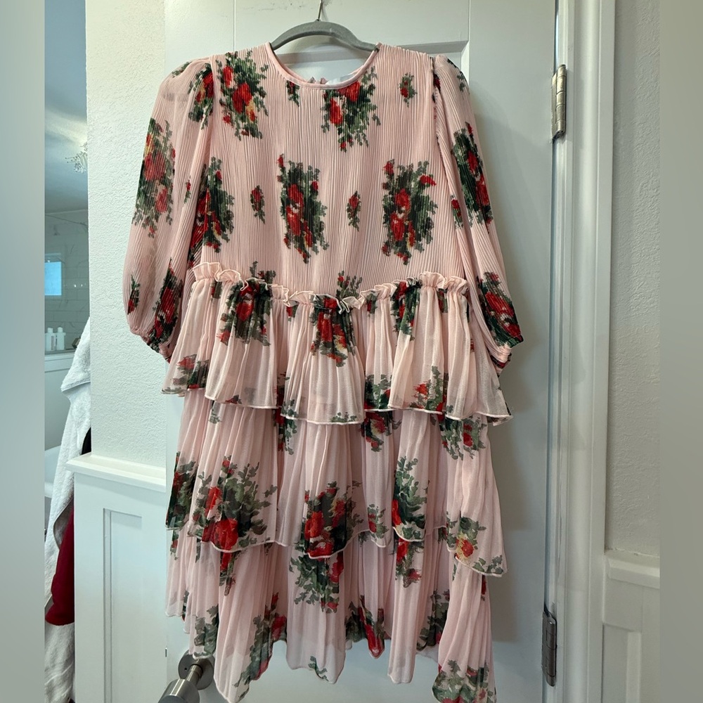 Ganni Pleated mini dress